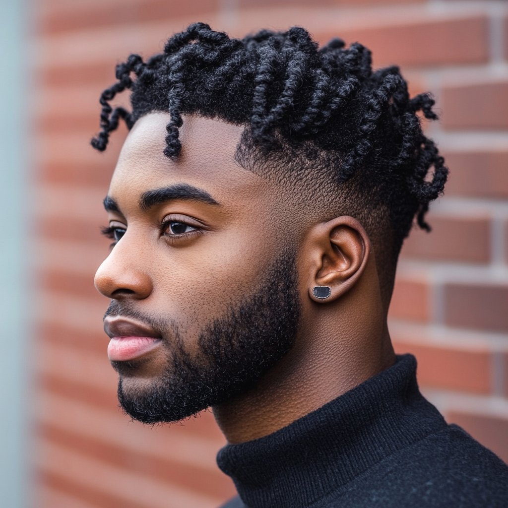 20 Modern Mid Fade and Twists for Black Men: Classic Meets Contemporary with Fresh and Balanced Styles